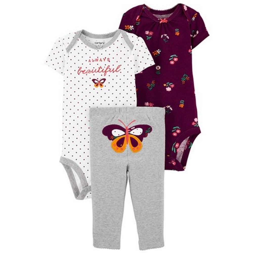 3 For $18 Carter's Butterfly Set